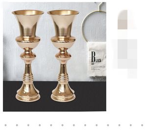 Novo estilo candelabro de ouro para peças centrais da decoração do casamento best0907