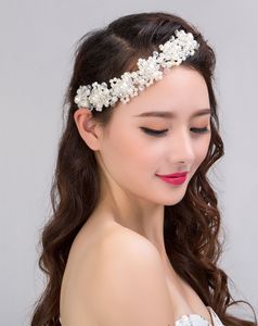 Amerikaanse magazijn hoofdtooi kristal handgemaakte kralen bruid parel bloem bruiloft hoofdtooi sieraden trouwjurk haaraccessoires sieraden cadeau