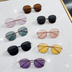 Sun Glasses Retro Square Lens Kids Sunglasses Metal Frame Boys Girls Eyeglasses Fashion Children Glasses Outdoor Accessories 8 Colors DW5327