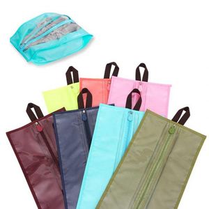 Forniture da viaggio portatili Organizzatore Scarpe Borsa portaoggetti PVC Impermeabile antipolvere Appeso Salva armadio Appendiabiti