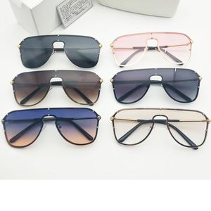 Big Explosion Metal Frame Sunglasses mulheres e homens face agradável Óculos Viseira Óculos Marca equitação óculos de alta qualidade 6 cores