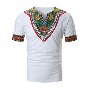 QNPQYX 2019 아프리카 의류 아프리카 Dashiki 전통적인 Dashiki Maxi Man Shirt Shirt Maxi T 셔츠 여름 남자 의류 T- 셔츠 Taae T058