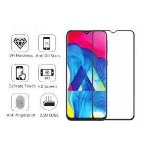 Screen Protector for Samsung A10 A20 A30 A40 A50 A70 2.5D Tempered Glass Screen Protector with Black Silk Printing