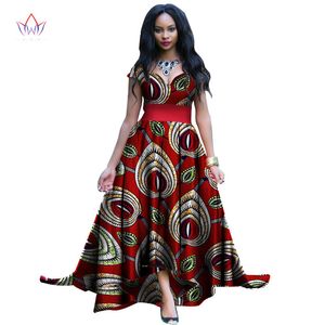Neue Afrika Kleider für Frauen Dashiki ärmellose Lang Afrika Kleider Bazin Riche Vintage Slim Kleid für Mädchen Wy1184