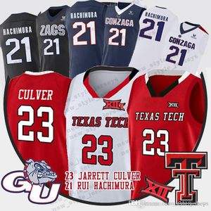 23 Jarrett Culver NCAA Texas Tech Basketball Jerseys 2019 Final Four Gonzaga Бульдоги 21 Rui Hachimura Jarrett Culver Jersey 2020 м 2020