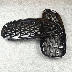 A pair quality diamond kidney grill grille for B M W Z4 E89 ABS full glossy black front grille car tuning racing grills