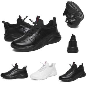 Leahter Designer Running shoes for men women Triple black white Leather Platform sports sneakers mens trainers Homemade brand Made in China