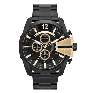 Модные ТОП-брендовые мужские наручные часы с большим корпусом Mutiple Dials из нержавеющей стали с датой, кварцевые наручные часы 4338