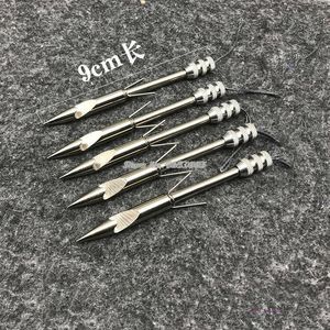 10/20pcs 9cm Stainless Steel Fishing Arrow Slingshot Slingshot Arrow Silver Arrow Hunting Shooting Skill Darts For Catch Fish
