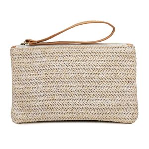 Women Handmade Straw Cosmetic Bag Casual Handbag Summer Female Clutch Bag Woven Big Wallets Fast Shipping F2439