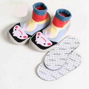 INS Baby Shoes Cute Baby Socks With Rubber Soles Kids Floor Socks Shoes Infant First Walkers Toddler Shoes 16 Designs YW1704
