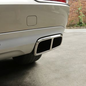 Car Styling Tail Exhaust Frame Decoration Stickers Trim For Volvo XC90 2015-2019 Stainless Steel Tail Vent Modified Accessories