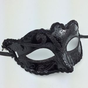 New 1PCS Men Sex Ladies Masquerade Ball Mask Venetian Party Eye Mask New Black Carnival Fancy Dress Costume Party Decor