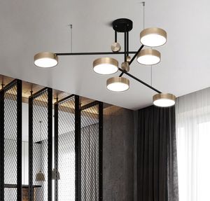 nova Nordic LED Luzes pendentes Ferro Loft decoração minimalista Sala Escada de suspensão de luxo Lamp Restaurant Corredor Cafe luminária MYY