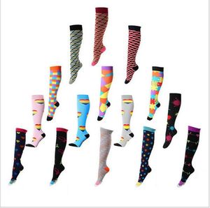 Compression socks female male multicolor running elastic nursing calf stockings riding compression socks