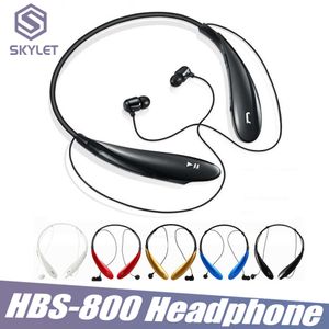 Lg Bluetooth Neckband großhandel-HBS800 Bluetooth Kopfhörer Wireless In Ear Kopfhörer Headset HBS Sport Jogging Neckband Kopfhörer für iPhone LG Samsung Huawei Xiaomi