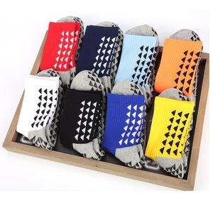 反スリップ男性の男性の靴下サッカースポーツランニングロングストッキングMeias Socks Unisex Casual1