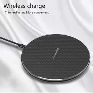 Wholesale universal smartphone dock for sale - Group buy Qi Wireless Charger Pad W Super Ultra Fast Charging Dock ALUMINUM ALLOY METAL BODY Universal for All Q I Smartphones