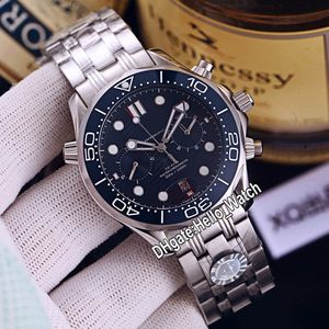 Nowy nurka 300m Japonia Automatyczne męskie Zegarek Niebieski Ceramika Bezel Blue Texture Dial SS Stal Bransoletka Zegarki 210.30.44.51.03.001 Hello_watch