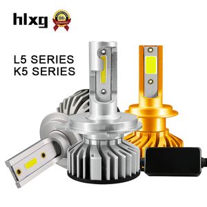 HLXG SUPER MINI STORLEK 12V H1 LED H7 H4 H11 H8 CAR Headlight Lampor 10000LM Auto 9005 HB3 9006 HB4 SMD Chip Automobiles Headlamp N3