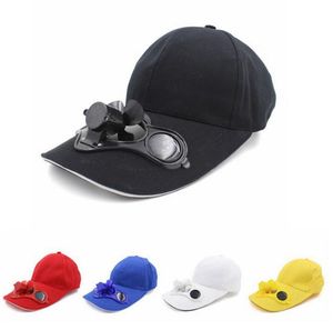 Solar Power Hat Cap Cooling Fan For Golf Baseball Sport Summer Outdoor Solar Sun Cap With Cooling Fan Snapbacks Baseball Cap HOTSELL