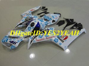 Kit carenatura moto di alta qualità per Honda CBR1000RR 06 07 CBR 1000RR 2006 2007 CBR1000 ABS Fiori blu set carenature nere + regali HH58