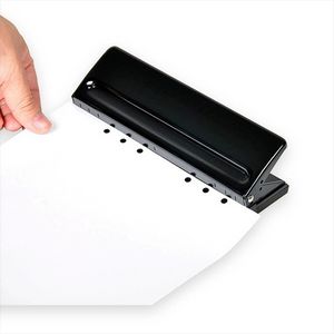 6-Hole Standard Paper Punch Adjustable Hole Punch Loose Leaf Notebook Diary Manual Puncher Handmade Hole Binding Supplies