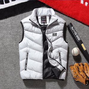 QNPQYX Fashion Mens Jacket Sleeveless Vest Autumn Fashion Casual Coats Male Cotton-Padded Men's Vest Men Thicken Waistcoat M-4XL