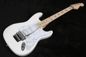 Personalizado assinatura Richie Sambora branco guitarra elétrica ST Floyd Rose Tremolo martelo e contra-porca, estrela inlay, captador SSH