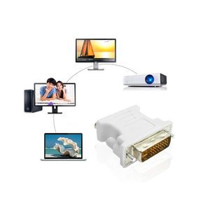 DVI-D 24+5 24+1 Pin DVI to VGA Male to Female Video Converter Adapter for PC laptop