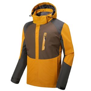 Odzież męska odzież z długim rękawem jesień z kapturem sportowy płaszcz światłowodowy ciepły strażnikowy rozmiar M-3XL