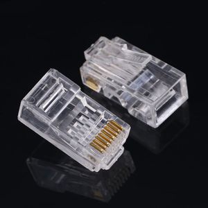 Wholesale 100Piece Packs Cat6 Cat6a Network Internet Connector 8P8C RJ45 Modular Plug Cable Heads Free Shipping 6