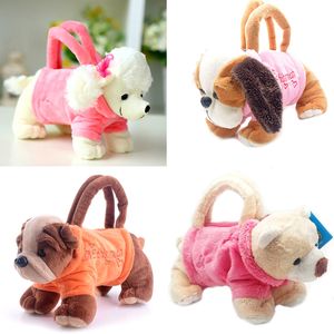 Regali di Capodanno per bambini Borse per bambini Cani di peluche per bambini Portamonete Giocattoli per barboncini 3D Giocattoli Schnauzer per bambini Ragazze