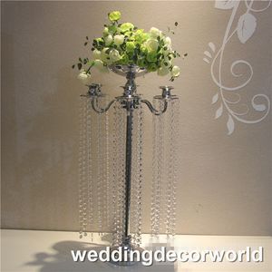Высокие и большие металлические подсвечники Цветочная ваза Стойка для свечей Свадебный стол Центральная часть Event Road Свинцовые подставки для декора decor0902