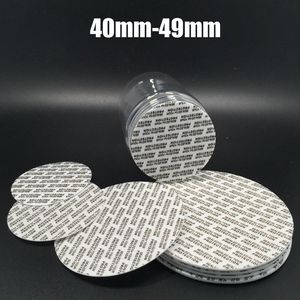 200pcsサイズ40mm-49mmプラスチックFOMAシール、42mm 44mm 45mm 46mm 47mm 48mmセルフスティッキーボトルシール、圧力敏感な粘着シーラー