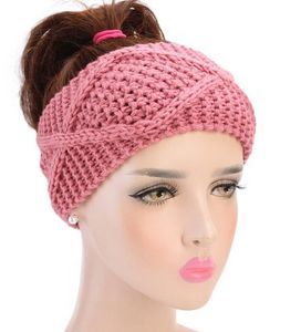new Designer Knitted Headband Adults Woman Sport Winter Warm Beanies Hair Accessories Boho headbands Fascinator Hat Head Dress Headpieces