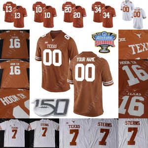 CUSTOM Texas Longhorns Football Jersey Chris Adimora 13 Marcus Tillman Jr Juwan Mitchell Tyler Owens Kenyatta Watson II T'Vondre Sweat