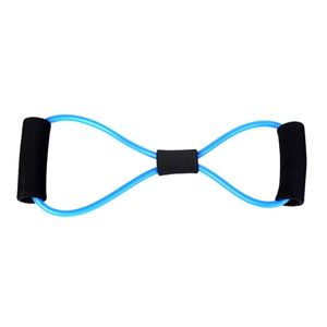 1pc 8 Shaped Elastic Tension Durable Rope Chest Expander Sport Fitness Yoga Pilates Belt Body Shape Random Color Health Care New