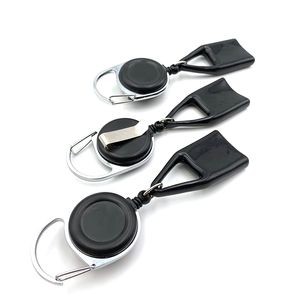 Premium Lighter Sheath Case Plastic Clip to Pants Smoking Retractable Reel Metal Zinc Alloy Keychain Holder Customizable