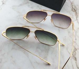 Hurtownia Vintage Gold Green Pilot Mens Okulary przeciwsłoneczne Designer Lot Okulary Okulary Odcienie Gafas De Sol New With Case Box