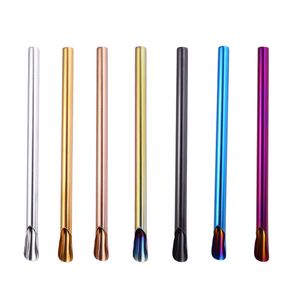 Milk Tea Straw Food Grade Stainless Steel Bubble Tea Smoothies Straws Sharp Reusable Boba Straw Summer Party Accessory