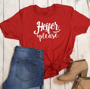 Heifer Please Cattle Farmer Wife Mom Cowgirl Country Slogan Graphic Agriculture Aesthetic Tumblr Cow Show Zitat Vintage Tees Top