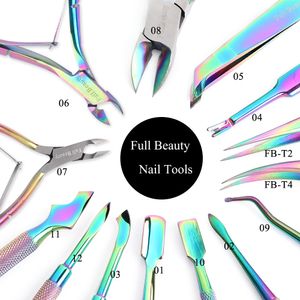 Rainbow Color Ongle Ongle Nail Art Clippers Nipper Cutter Manucure Remover peau mortes ongles Outils Scissor Pinces
