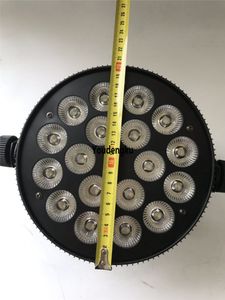 8st Kina Par 64 18 LED-lampor 18x10W RGBW LED MINI PAR CAN DMX LED Slim par Light