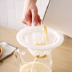 Mutfak Mesh Filtre Yeniden kullanılabilir Süper İnce Kevgir Bal Suyu Çay Soya Sütü Kahve Filtresi için Kol Kullanımına 120 Mesh Süzgeç