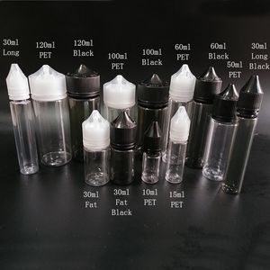 500 adet Yeni Tasarım Yağ Pet 10 ml 15 ml 30 ml 50 ml 60 ml 100 ml 120 ml Boş Doldurulabilir Şişe E Sıvı Plastik Şişe Tırnak Jel