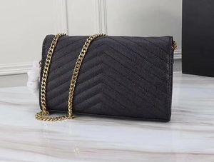 Alta Qualidade Designer de moda Mulheres genuínas bolsas de couro bolsa bolsa saco de chain saco de ombro caviar bolsas de lona bolsa de compras de embreagem com caixa