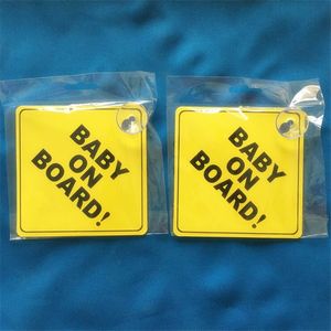 5 Stück Baby on Board Warnung Sicherheitsschild Auto Fahrzeug Fenster Vinyl mit Saugnapf280N