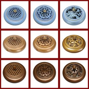 Incense burner stove censer holder pure copper tea ceremony sandalwood household indoor ornament air purification Buddhism