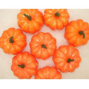 New released 8.5cm Artificial Fake Decorative Pumpkin For DIY Halloween Supplies Home Decoration Event Party Suppliers